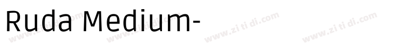 Ruda Medium字体转换